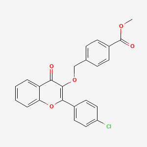 methyl 4-({[2-(4-chlorophenyl)-4-oxo-4H-chromen-3-yl]oxy}methyl)benzoate