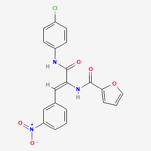 N-[1-{[(4-chlorophenyl)amino]carbonyl}-2-(3-nitrophenyl)vinyl]-2-furamide