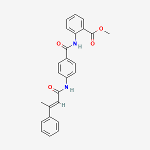 methyl 2-({4-[(3-phenyl-2-butenoyl)amino]benzoyl}amino)benzoate