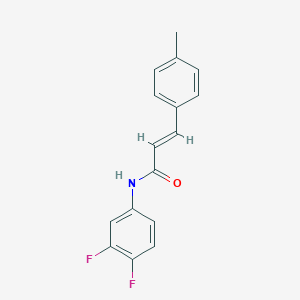 molecular formula C16H13F2NO B457551 (2E)-N-(3,4-difluorophenyl)-3-(4-methylphenyl)prop-2-enamide 