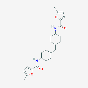 molecular formula C25H34N2O4 B457555 5-methyl-N-[4-({4-[(5-methyl-2-furoyl)amino]cyclohexyl}methyl)cyclohexyl]-2-furamide 