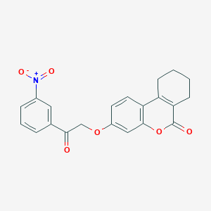 3-[2-(3-nitrophenyl)-2-oxoethoxy]-7,8,9,10-tetrahydro-6H-benzo[c]chromen-6-one