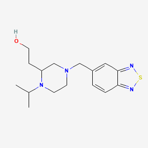 2-[4-(2,1,3-benzothiadiazol-5-ylmethyl)-1-isopropyl-2-piperazinyl]ethanol