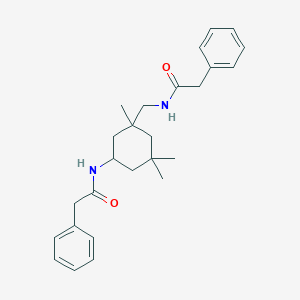 molecular formula C26H34N2O2 B457563 2-phenyl-N-({1,3,3-trimethyl-5-[(phenylacetyl)amino]cyclohexyl}methyl)acetamide 