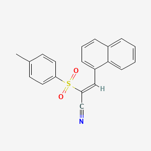 2-[(4-methylphenyl)sulfonyl]-3-(1-naphthyl)acrylonitrile