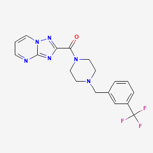 2-({4-[3-(trifluoromethyl)benzyl]-1-piperazinyl}carbonyl)[1,2,4]triazolo[1,5-a]pyrimidine