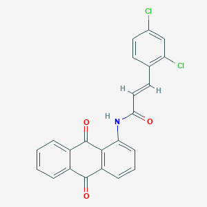 molecular formula C23H13Cl2NO3 B457566 3-(2,4-dichlorophenyl)-N-(9,10-dioxo-9,10-dihydro-1-anthracenyl)acrylamide 