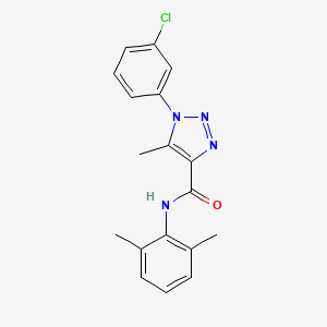 1-(3-chlorophenyl)-N-(2,6-dimethylphenyl)-5-methyl-1H-1,2,3-triazole-4-carboxamide