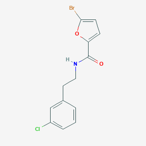 molecular formula C13H11BrClNO2 B457568 5-bromo-N-[2-(3-chlorophenyl)ethyl]furan-2-carboxamide 