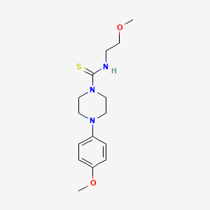 N-(2-methoxyethyl)-4-(4-methoxyphenyl)-1-piperazinecarbothioamide