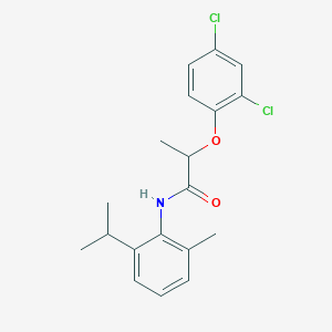 molecular formula C19H21Cl2NO2 B457570 2-(2,4-dichlorophenoxy)-N-(2-isopropyl-6-methylphenyl)propanamide 