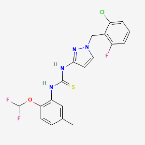 N-[1-(2-chloro-6-fluorobenzyl)-1H-pyrazol-3-yl]-N'-[2-(difluoromethoxy)-5-methylphenyl]thiourea