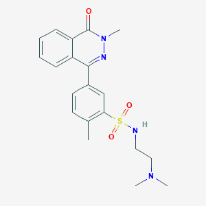 N-[2-(dimethylamino)ethyl]-2-methyl-5-(3-methyl-4-oxo-3,4-dihydro-1-phthalazinyl)benzenesulfonamide