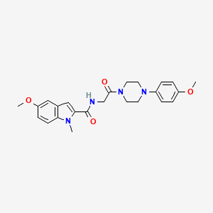 5-methoxy-N-{2-[4-(4-methoxyphenyl)-1-piperazinyl]-2-oxoethyl}-1-methyl-1H-indole-2-carboxamide