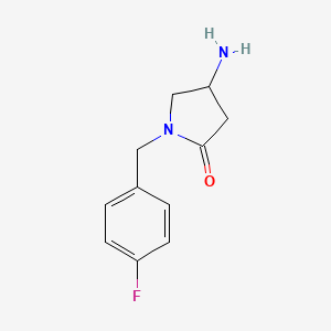 4-Amino-1-[(4-fluorophenyl)methyl]pyrrolidin-2-one