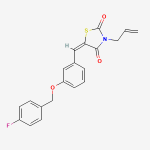 3-allyl-5-{3-[(4-fluorobenzyl)oxy]benzylidene}-1,3-thiazolidine-2,4-dione