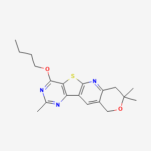 4-butoxy-2,8,8-trimethyl-7,10-dihydro-8H-pyrano[3'',4'':5',6']pyrido[3',2':4,5]thieno[3,2-d]pyrimidine