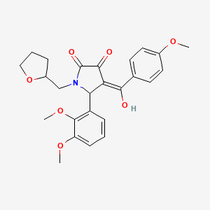 5-(2,3-dimethoxyphenyl)-3-hydroxy-4-(4-methoxybenzoyl)-1-(tetrahydro-2-furanylmethyl)-1,5-dihydro-2H-pyrrol-2-one