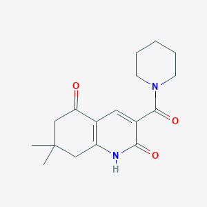 7,7-dimethyl-3-(piperidin-1-ylcarbonyl)-7,8-dihydroquinoline-2,5(1H,6H)-dione