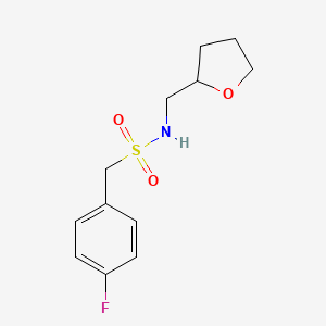 1-(4-FLUOROPHENYL)-N-[(OXOLAN-2-YL)METHYL]METHANESULFONAMIDE