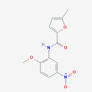 molecular formula C13H12N2O5 B457585 N-(2-methoxy-5-nitrophenyl)-5-methyl-2-furamide 
