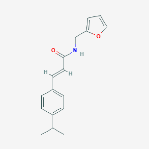 molecular formula C17H19NO2 B457586 N-(2-furylmethyl)-3-(4-isopropylphenyl)acrylamide 