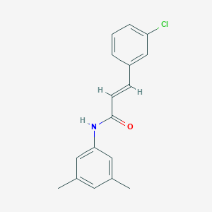 molecular formula C17H16ClNO B457588 3-(3-chlorophenyl)-N-(3,5-dimethylphenyl)acrylamide 