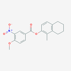 (1-Methyl-5,6,7,8-tetrahydronaphthalen-2-yl) 4-methoxy-3-nitrobenzoate