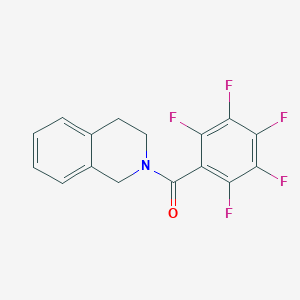 molecular formula C16H10F5NO B457589 3,4-dihydroisoquinolin-2(1H)-yl(pentafluorophenyl)methanone 