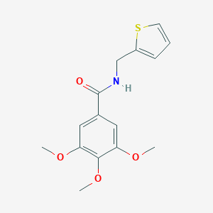 3,4,5-trimethoxy-N-(thiophen-2-ylmethyl)benzamide