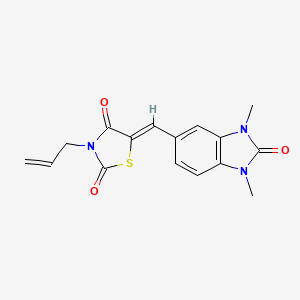 3-allyl-5-[(1,3-dimethyl-2-oxo-2,3-dihydro-1H-benzimidazol-5-yl)methylene]-1,3-thiazolidine-2,4-dione