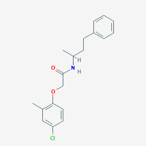 molecular formula C19H22ClNO2 B457598 2-(4-chloro-2-methylphenoxy)-N-(4-phenylbutan-2-yl)acetamide 