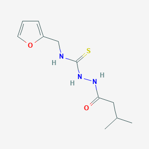 N-(2-FURYLMETHYL)-2-(3-METHYLBUTANOYL)-1-HYDRAZINECARBOTHIOAMIDE