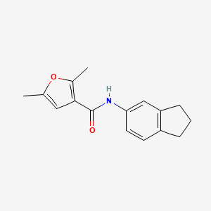 N-(2,3-dihydro-1H-inden-5-yl)-2,5-dimethyl-3-furamide