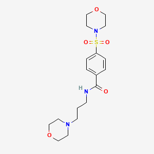 N-[3-(4-morpholinyl)propyl]-4-(4-morpholinylsulfonyl)benzamide