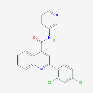 molecular formula C21H13Cl2N3O B457604 2-(2,4-dichlorophenyl)-N-(3-pyridinyl)-4-quinolinecarboxamide 