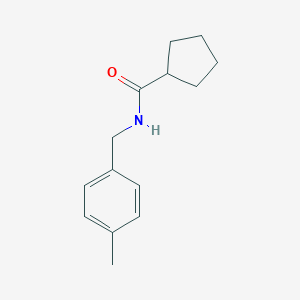 molecular formula C14H19NO B457617 N-(4-methylbenzyl)cyclopentanecarboxamide 