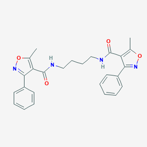 5-methyl-N-(4-{[(5-methyl-3-phenyl-4-isoxazolyl)carbonyl]amino}butyl)-3-phenyl-4-isoxazolecarboxamide