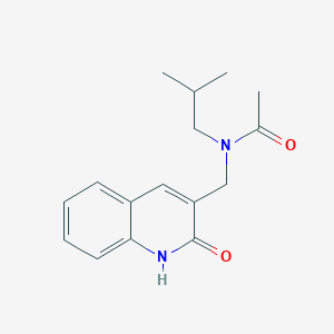 N-[(2-hydroxy-3-quinolinyl)methyl]-N-isobutylacetamide