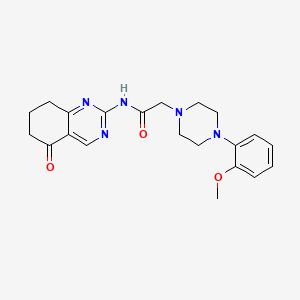 2-[4-(2-methoxyphenyl)piperazin-1-yl]-N-(5-oxo-5,6,7,8-tetrahydroquinazolin-2-yl)acetamide