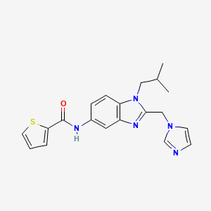 N-[2-(1H-imidazol-1-ylmethyl)-1-isobutyl-1H-benzimidazol-5-yl]-2-thiophenecarboxamide