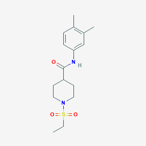 N-(3,4-dimethylphenyl)-1-(ethylsulfonyl)piperidine-4-carboxamide