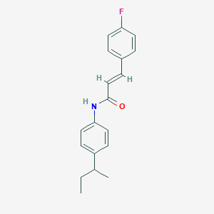 molecular formula C19H20FNO B457655 N-(4-sec-butylphenyl)-3-(4-fluorophenyl)acrylamide 