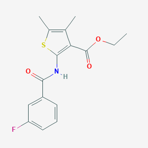 Ethyl 2-(3-fluorobenzamido)-4,5-dimethylthiophene-3-carboxylate
