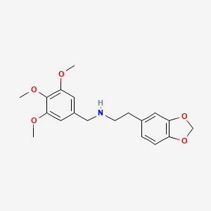 [2-(2H-1,3-BENZODIOXOL-5-YL)ETHYL][(3,4,5-TRIMETHOXYPHENYL)METHYL]AMINE