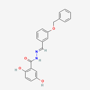 N'-[3-(benzyloxy)benzylidene]-2,5-dihydroxybenzohydrazide