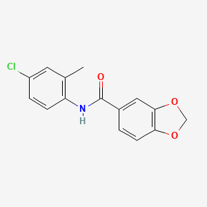 N-(4-chloro-2-methylphenyl)-1,3-benzodioxole-5-carboxamide