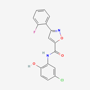 N~5~-(5-CHLORO-2-HYDROXYPHENYL)-3-(2-FLUOROPHENYL)-5-ISOXAZOLECARBOXAMIDE