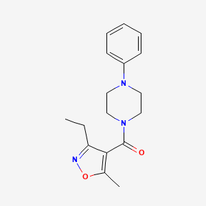 Methanone, (3-ethyl-5-methyl-4-isoxazolyl)(4-phenyl-1-piperazinyl)-