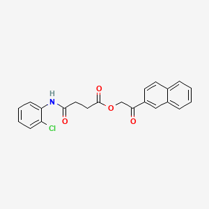 2-(2-naphthyl)-2-oxoethyl 4-[(2-chlorophenyl)amino]-4-oxobutanoate